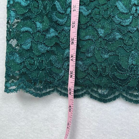 NEW Jessica Howard Dramatic Bell-Sleeve Glitter Hunter Green Lace Dress 16 - Picture 16 of 16